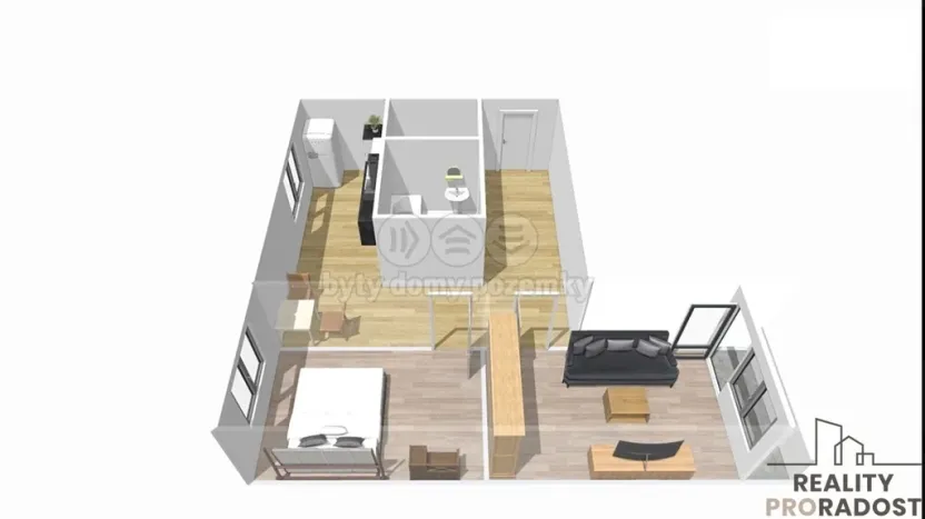 Prodej bytu 2+1, Ostrava - Hrabůvka, Závodní, 52 m2
