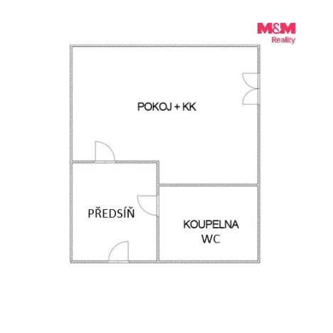 Prodej bytu 1+kk, Ostrava - Poruba, Ukrajinská, 25 m2