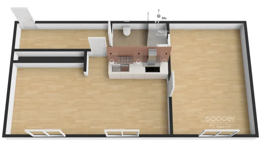 Pronájem bytu 2+kk, Praha - Žižkov, Jeseniova, 71 m2