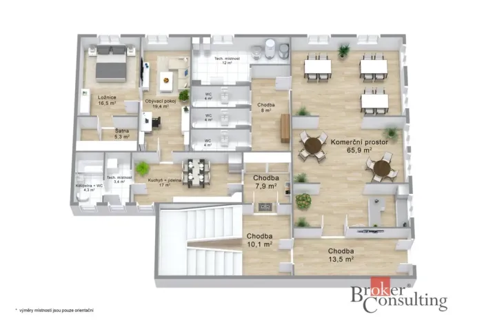 Prodej kanceláře, Nejdek, náměstí Karla IV., 750 m2