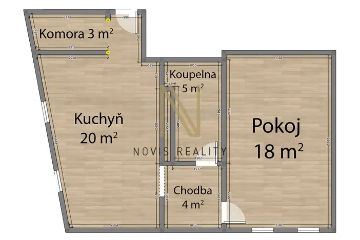 Pronájem bytu 2+kk, Klatovy - Klatovy IV, Komenského, 50 m2