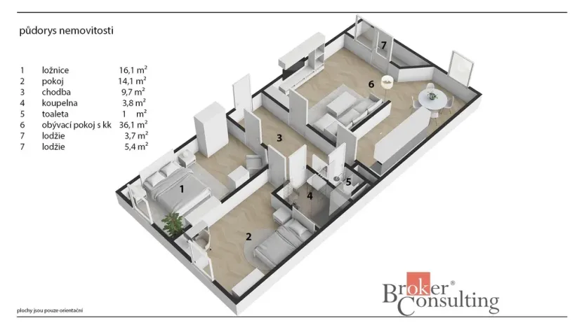 Prodej bytu 3+1, Lázně Bohdaneč, Za Školkou, 73 m2