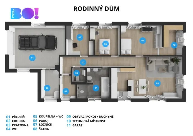 Prodej rodinného domu, Hrádek, 130 m2