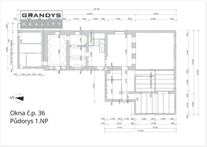 Prodej rodinného domu, Okna, 630 m2