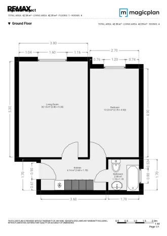 Pronájem bytu 2+kk, Praha - Strašnice, Na Třebešíně, 42 m2