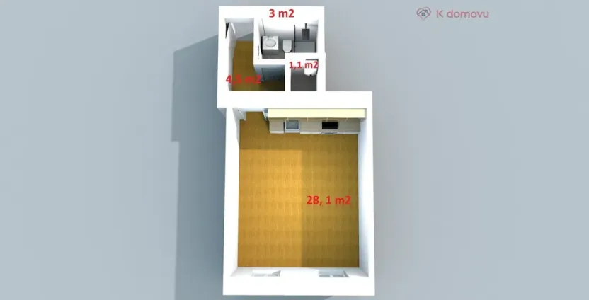 Prodej bytu 1+kk, Brno - Ponava, Ptašínského, 37 m2