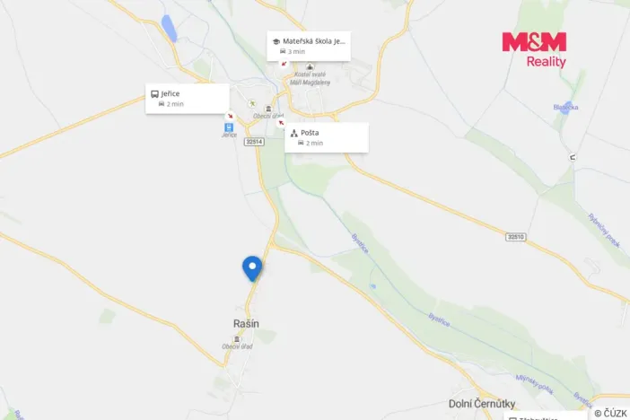 Prodej pozemku pro bydlení, Rašín, 431 m2
