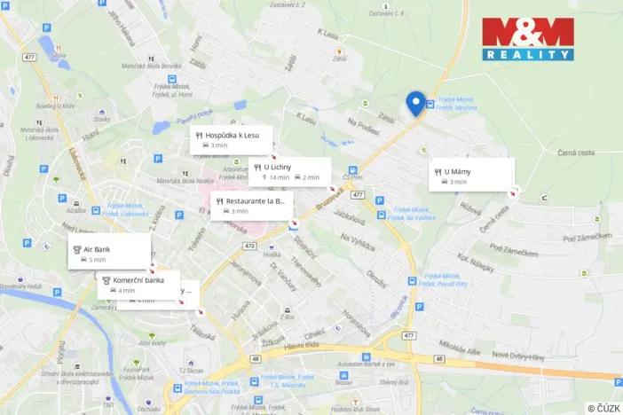 Pronájem obchodního prostoru, Frýdek-Místek - Frýdek, Bruzovská, 105 m2