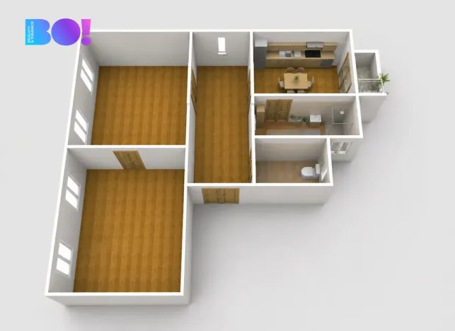 Prodej bytu 2+1, Český Těšín, Božkova, 68 m2