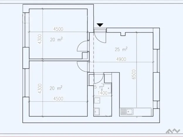 Pronájem bytu 3+kk, Brno, Valchařská, 69 m2