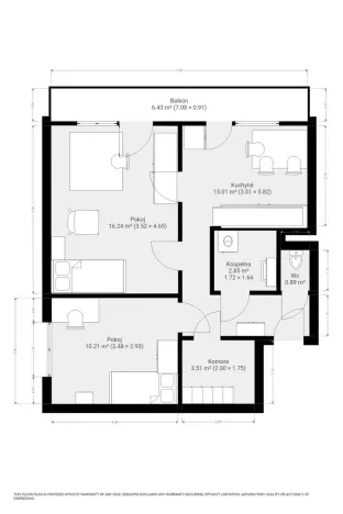 Pronájem bytu 2+1, Brno, Třískalova, 51 m2