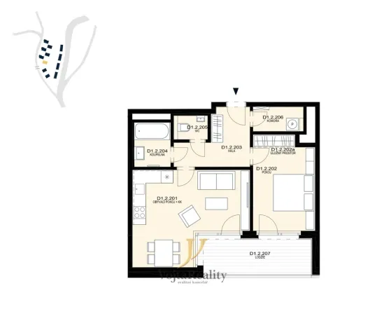 Pronájem bytu 2+kk, Olomouc, Ostrovní, 62 m2