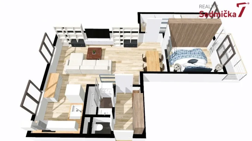 Prodej bytu 3+kk, Kuřim, U stadionu, 60 m2