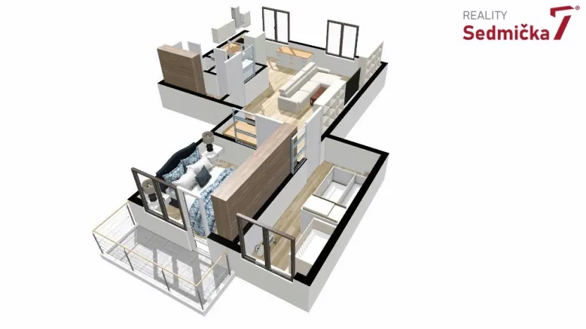 Prodej bytu 3+kk, Kuřim, U stadionu, 60 m2