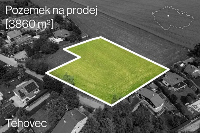 Prodej pozemku, Tehovec, K Mýtu, 3860 m2