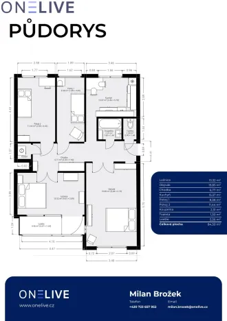 Prodej bytu 4+1, Plzeň, Žlutická, 81 m2