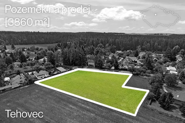 Prodej pozemku pro bydlení, Tehovec, K Mýtu, 3860 m2