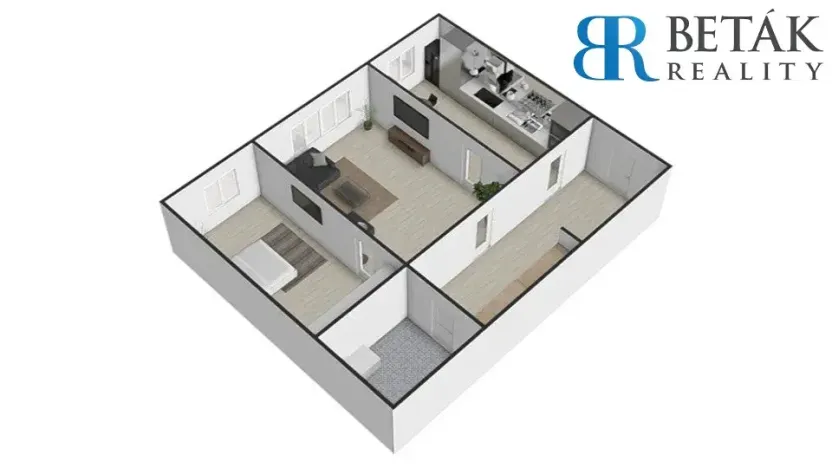 Prodej bytu 2+1, Přerov, Fügnerova, 60 m2