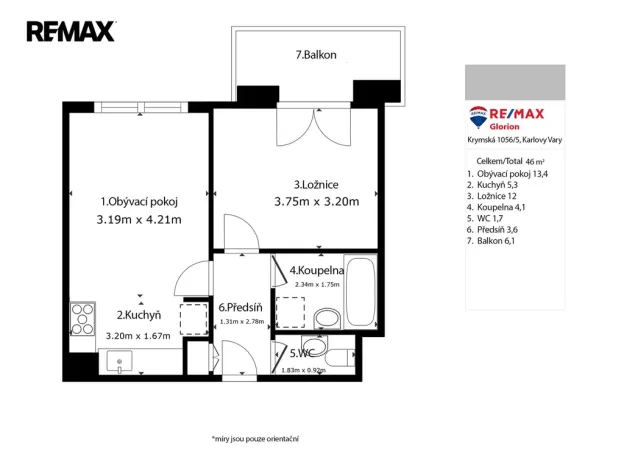 Prodej bytu 2+kk, Karlovy Vary, Jateční, 40 m2