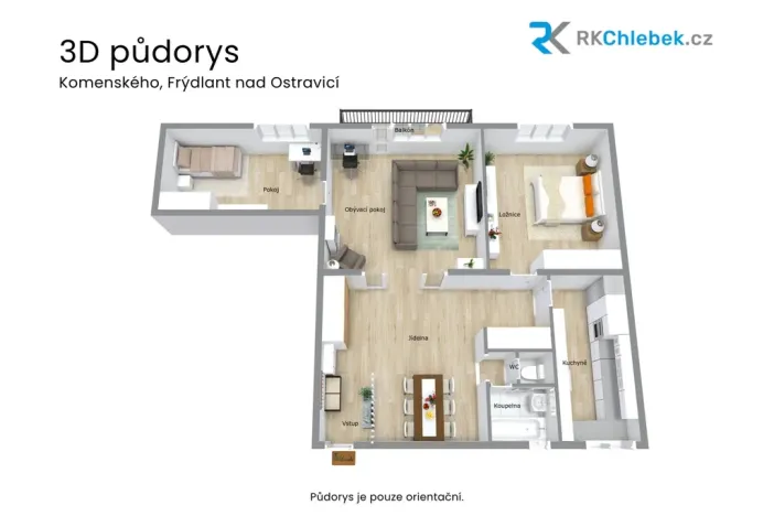 Prodej bytu 4+1, Frýdlant nad Ostravicí, Komenského, 107 m2