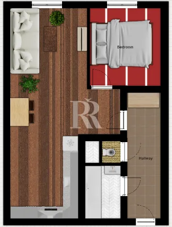 Prodej bytu 2+kk, Praha, Zelenohorská, 43 m2