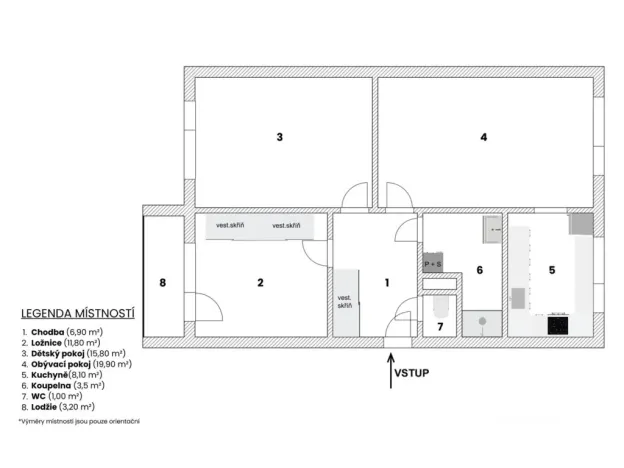 Prodej bytu 3+1, Tišnov, Halasova, 73 m2
