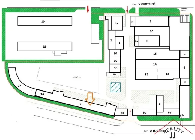 Pronájem skladu, Praha - Hostivař, U továren, 3360 m2