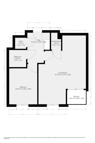 Pronájem bytu 2+kk, Praha - Libeň, Zenklova, 53 m2