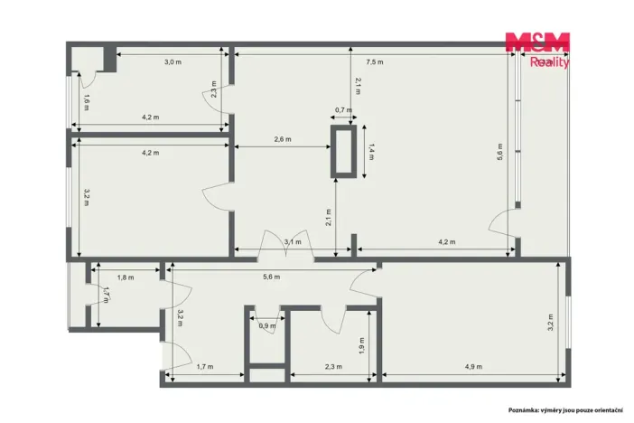 Prodej bytu 3+1, Mariánské Lázně, Stavbařů, 100 m2