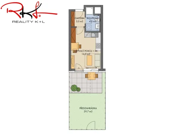 Prodej bytu 1+kk, Praha, náměstí Olgy Scheinpflugové, 24 m2