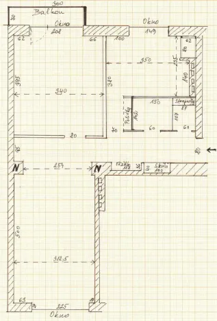 Prodej bytu 2+1, Praha - Letňany, Šumperská, 54 m2