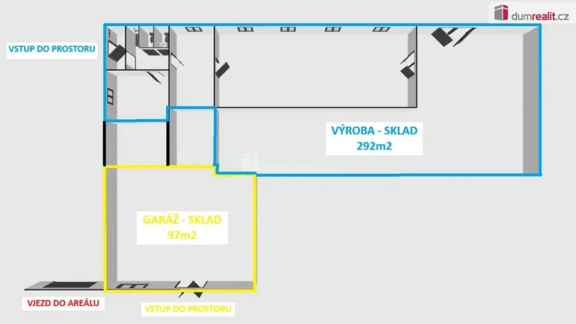 Pronájem výrobních prostor, Podivín, Zahradní, 292 m2
