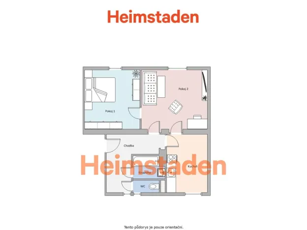 Pronájem bytu 2+1, Havířov - Město, U Stromovky, 53 m2