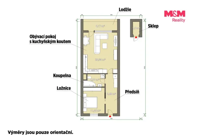 Prodej bytu 2+kk, Dobřany, Loudů, 56 m2