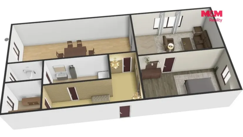 Prodej bytu 2+1, Jihlava, Fritzova, 54 m2