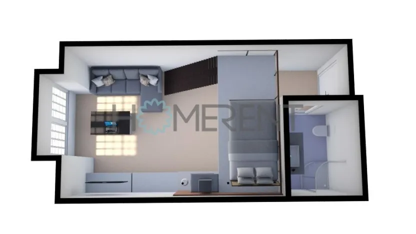 Pronájem bytu 1+kk, Praha - Nusle, Sekaninova, 35 m2