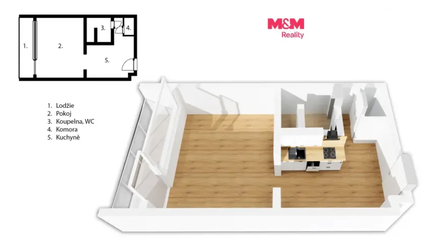 Prodej bytu 1+kk, Zlín, Družstevní, 35 m2