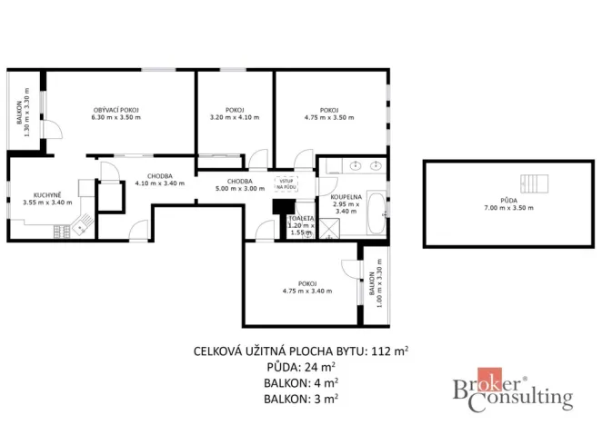 Prodej bytu 4+kk, Brno - Kohoutovice, Pavlovská, 120 m2