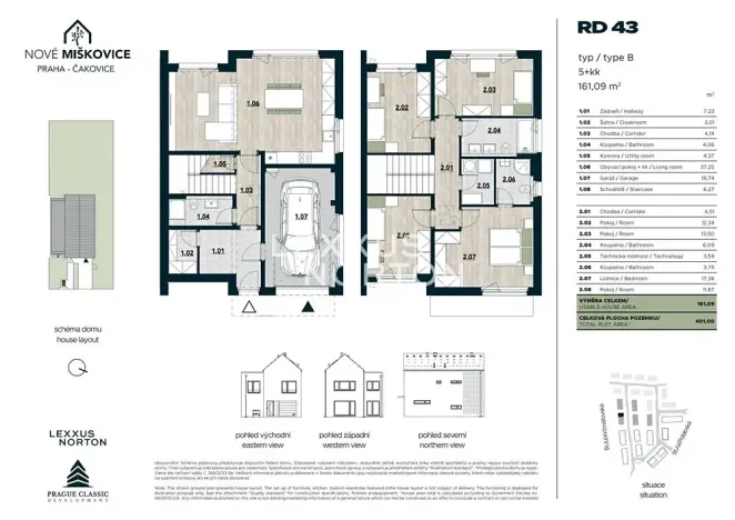 Prodej rodinného domu, Praha - Miškovice, Polabská, 161 m2