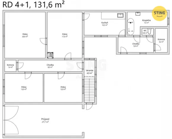 Prodej rodinného domu, Hevlín, 138 m2
