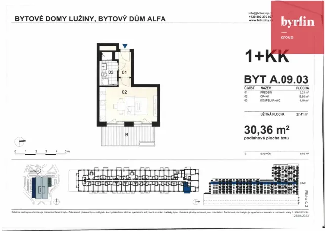 Prodej bytu 1+kk, Praha - Stodůlky, 30 m2