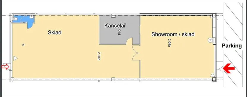 Pronájem skladu, Praha - Malešice, 205 m2