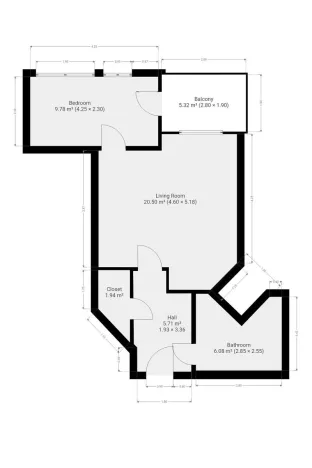 Pronájem bytu 2+kk, Praha - Modřany, Semická, 45 m2