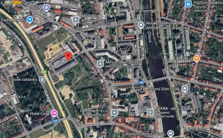Pronájem bytu 2+kk, Písek - Pražské Předměstí, Vladislavova, 44 m2