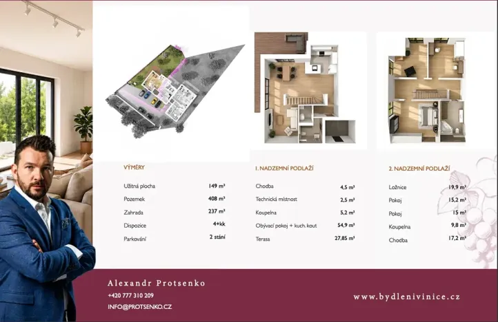 Prodej bytu 4+kk, Mělník, 149 m2