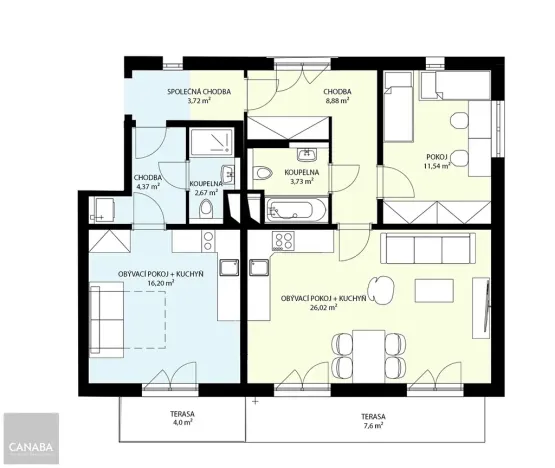 Prodej bytu 3+kk, Praha - Dubeč, Lipové náměstí, 89 m2