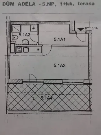 Pronájem bytu 1+kk, Kladno, Jaroslava Holečka, 35 m2