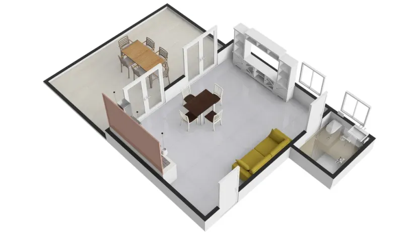 Pronájem bytu 1+kk, Vojkovice, 37 m2