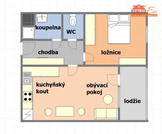 Pronájem bytu 2+kk, Jaroměř - Pražské Předměstí, Josefa Šímy, 60 m2