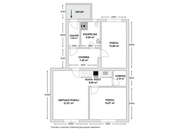 Prodej bytu 3+kk, Ostrava - Přívoz, Žofie Podlipské, 72 m2
